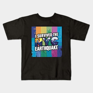 I Survived The Nyc Earthquake Kids T-Shirt